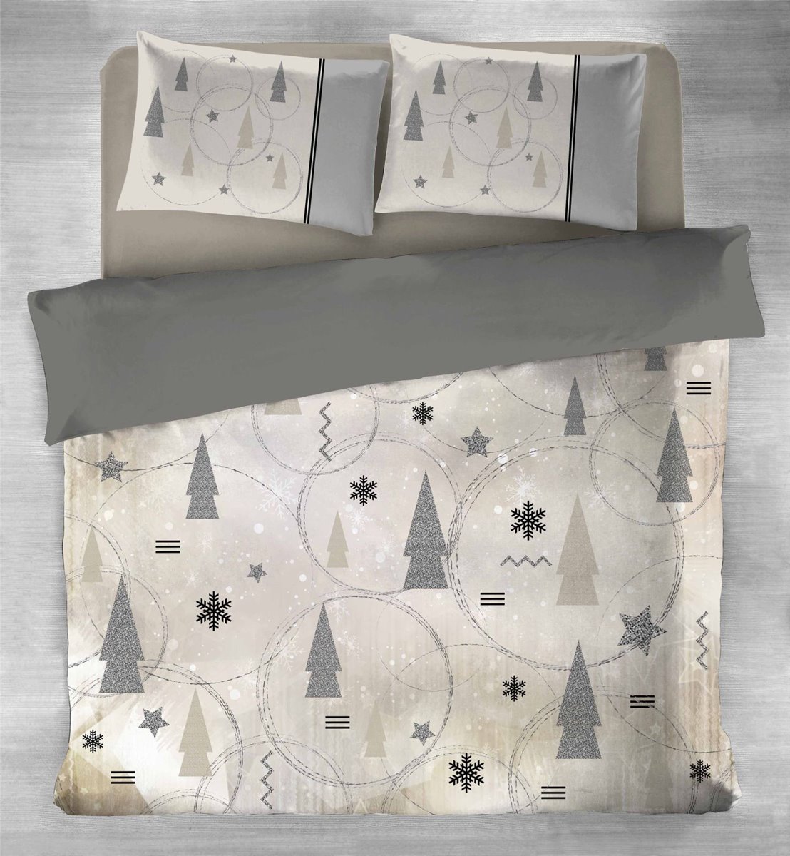 Biber Bettwäsche, 4tlg, 200x220cm #WINTER JOY